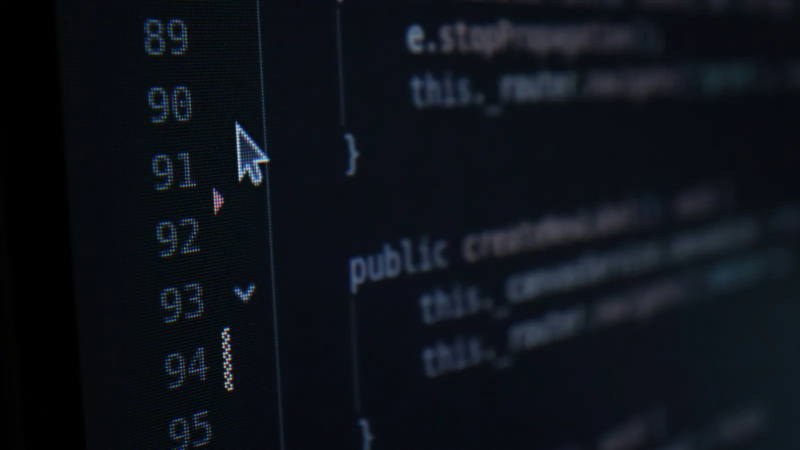 Close-up of code on a dark screen, illustrating Minecraft session hijacking and token stealer malware